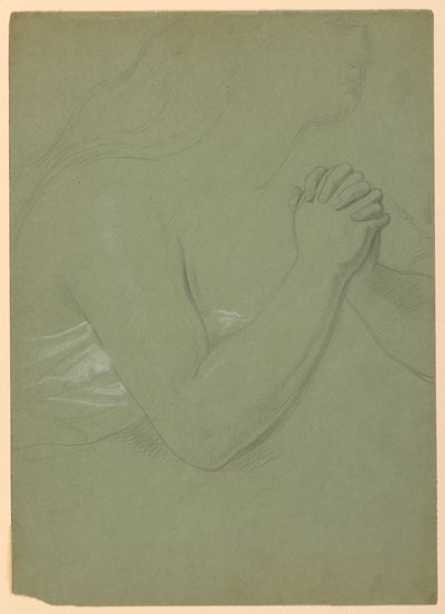 Studie voor een Magdalena, F door Daniel Huntington