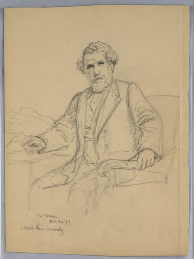 Studie voor Portret van Charles J. Martin door Daniel Huntington