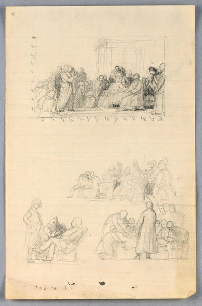 Studie voor "Wetenschappelijke Groep" door Daniel Huntington