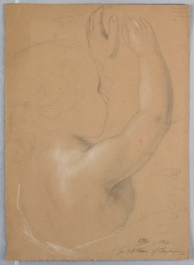 Studie voor een duplicaat van "Herhaling van Christiana" door Daniel Huntington