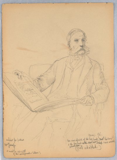 Studie voor een portret van Mr. Morris K. Jesup, Esq. door Daniel Huntington