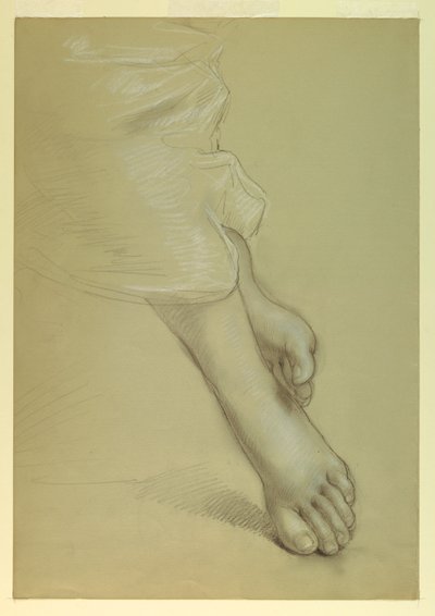 Studie van Voeten voor "Gerechtigheid en Vrede" door Daniel Huntington