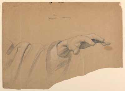 Studie van linkerhand voor 