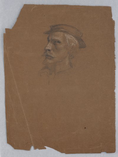 Studie van Titiaan voor "Titiaan Toont de Graflegging aan Karel V en Clemens VII" door Daniel Huntington