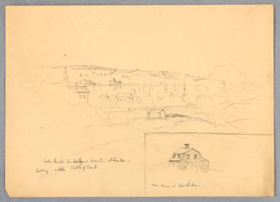 Uitzicht op Groton Heights vanuit New London door Daniel Huntington