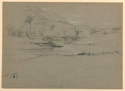 Uitzicht op Bergen, Op Weg naar Cambridge, Vermont door Daniel Huntington