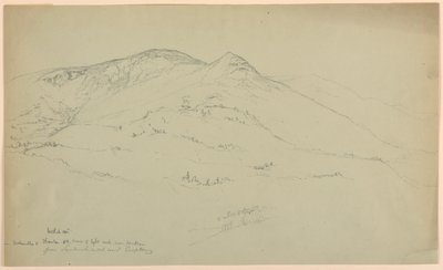 Welch Mountain in Waterville en Thornton, New Hampshire, vanaf Sandwich Notch Road, Campton door Daniel Huntington