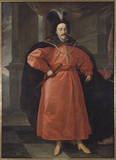 Portret van Jan II Casimir Vasa, koning van Polen door Daniel Jerzy Schultz