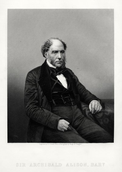 Archibald Alison, Schotse didactische en filosofische schrijver, ca. 1880 door Daniel John Pound