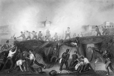 Inname van Ciudad Rodrigo, Spanje, Peninsulaire Oorlog, 1812 door Daniel John Pound