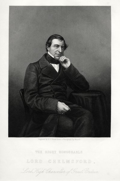 Frederic Thesiger, 1e Baron Chelmsford, Engels jurist en politicus, ca. 1880 door Daniel John Pound