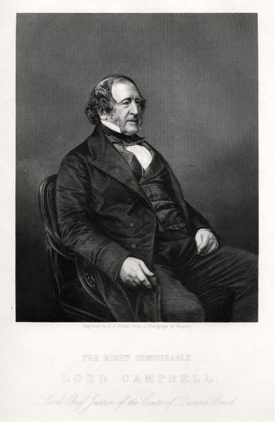 John Campbell, 1e Baron Campbell, Britse liberale politicus en advocaat door Daniel John Pound