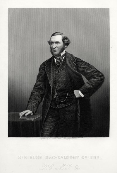 Sir Hugh Mac-Calmont Cairns, Britse staatsman, ca. 1880 door Daniel John Pound