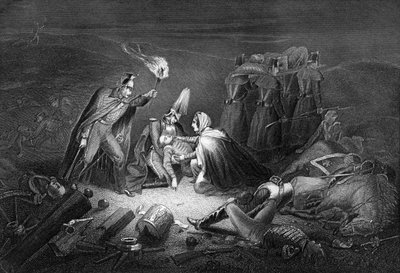 Het slagveld van de Alma, nacht na de slag, 1854 1857 door Daniel John Pound