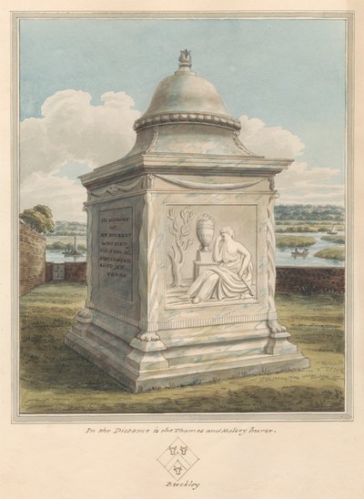Graf van Ann Buckley, van Sunbury Churchyard door Daniel Lysons