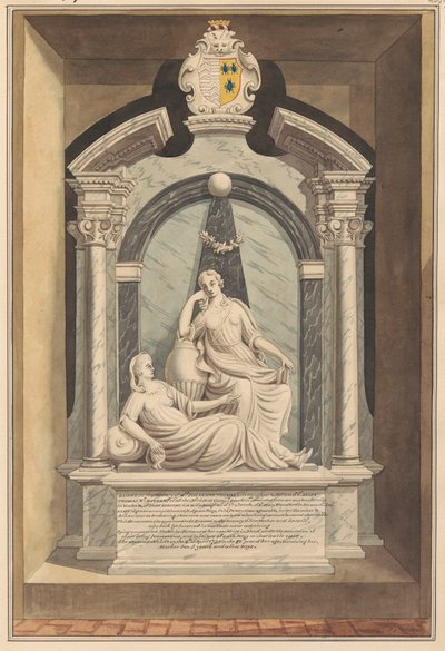 Graf van mevrouw Susannah Thomas en Dame Dorothy Thomas van Hampton Church door Daniel Lysons