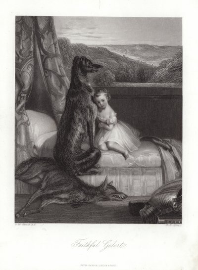 Trouwe Gelert door Daniel Maclise