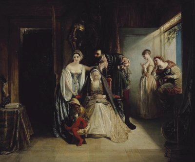Francis I en Diane de Poitiers door Daniel Maclise