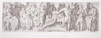 Harolds eed van trouw aan Willem, gezworen over de verborgen relieken van de heiligen, uit 