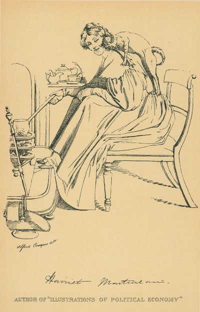 Miss Harriet Martineau door Daniel Maclise