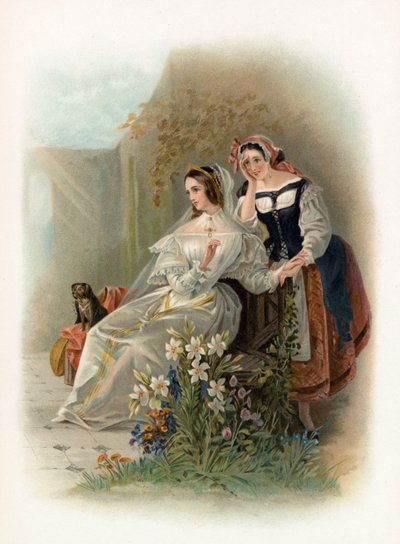 Olivia en Maria uit Driekoningenavond door Daniel Maclise