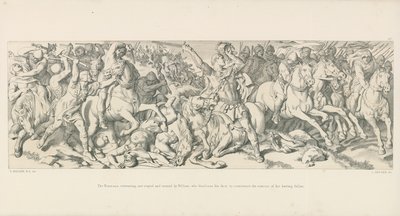 De Normandiërs, terugtrekkend, worden gestopt en omgekeerd door Willem, die zijn gezicht onthult om het gerucht van zijn val te weerleggen door Daniel Maclise