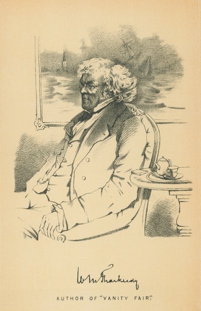 William Makepeace Thackeray door Daniel Maclise