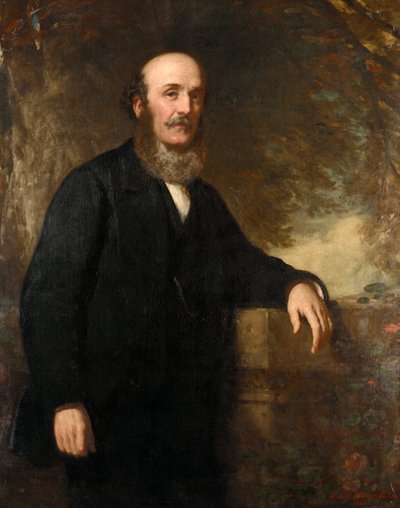Portret van Peter Denny, scheepsbouwer en reder uit Dumbarton, Schotland door Daniel Macnee