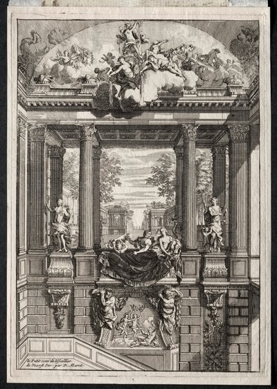 Trap in het paleis van Voorst in Nederland door Daniel Marot