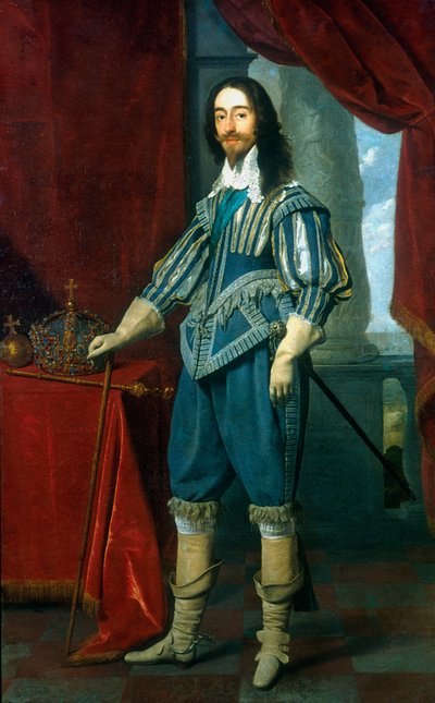 Karel I, koning van Groot-Brittannië en Ierland door Daniel Mytens
