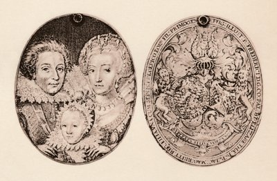 Frederik van Bohemen, Elizabeth Stuart en hun zoon, Frederik Hendrik door Daniel Mytens