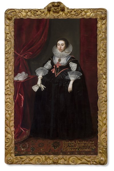 Portret van Elizabeth Cavendish, 1624 door Daniel Mytens
