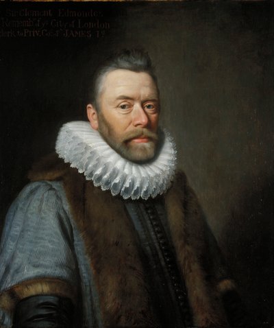 Sir Clement Edmondes, 17e eeuw door Daniel Mytens
