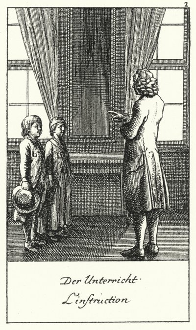 De les (gravure) door Daniel Nikolaus (after) Chodowiecki