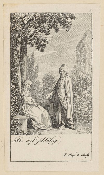 Plaat 2 bij Shakespeares "De storm" door Daniel Nikolaus Chodowiecki