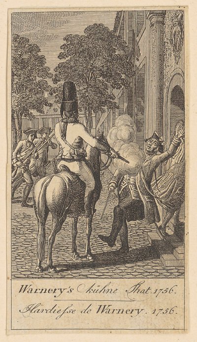 Blad 4 van de "Brandenburgse oorlogstaferelen" door Daniel Nikolaus Chodowiecki