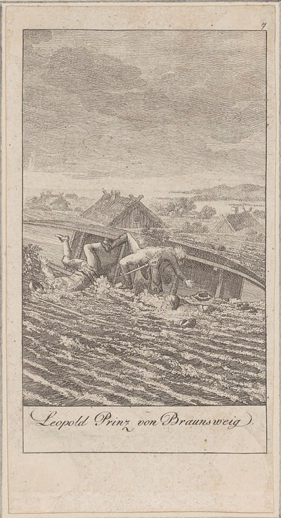 Blad 7 bij „Oude, middeleeuwse en moderne geschiedenis“ door Daniel Nikolaus Chodowiecki