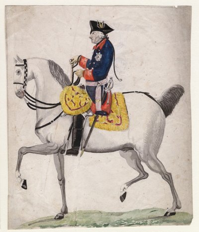 Frederik II van Pruisen door Daniel Nikolaus Chodowiecki