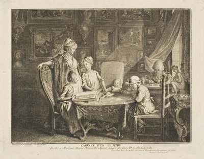 De Kunstenaar en zijn Familie door Daniel Nikolaus Chodowiecki