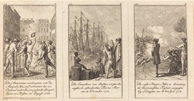 De geschiedenis van de Verenigde Staten door Daniel Nikolaus Chodowiecki