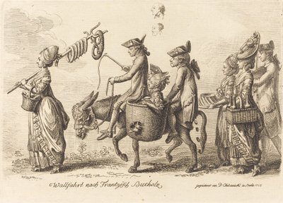 Bedevaart naar Frans Bucholz door Daniel Nikolaus Chodowiecki