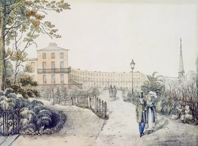 The Crescent, Cheltenham, 1821 door Daniel Thomas Egerton