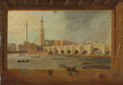 Een uitzicht op London Bridge door Daniel Turner