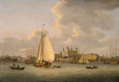 De Tower of London vanaf de rivier, ca. 1770-ca. 1818 door Daniel Turner