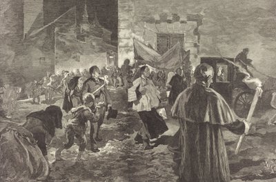 Spanje. La Viatique, 1889 door Daniel Urrabieta Vierge