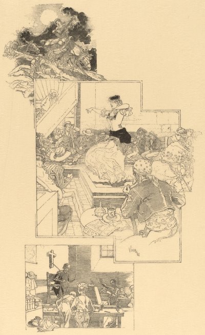 Op het Spoor van Don Quichot, voor 1896 door Daniel Urrabieta Vierge