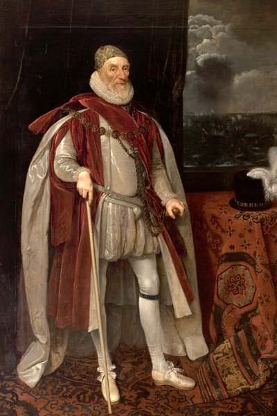Lord Howard van Effingham, 17e eeuw door Daniel Mytens