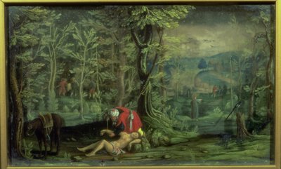 De barmhartige Samaritaan door Daniel the Younger Bretschneider