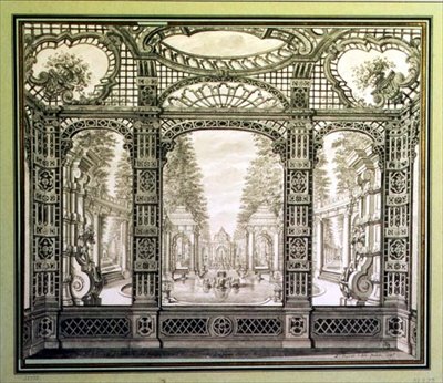 Studie voor een decoratieve muurschildering door Daniel the Younger Marot