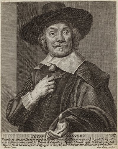 Portret van Pieter Snayers door Daniel van Heil